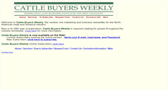 Desktop Screenshot of cattlebuyersweekly.com