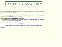 Tablet Screenshot of cattlebuyersweekly.com